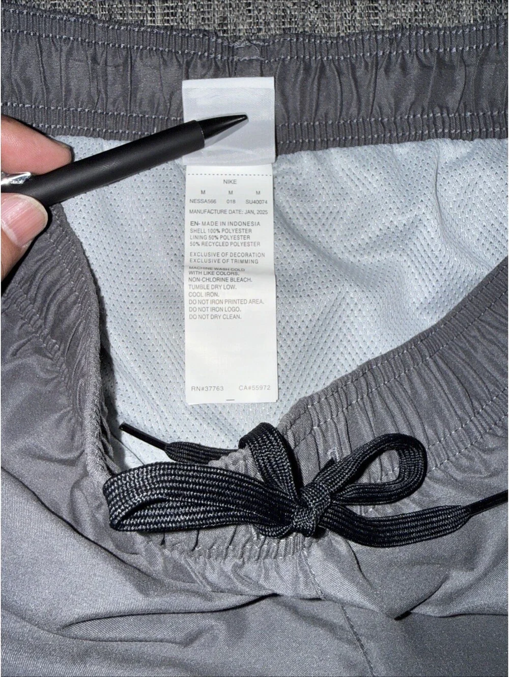 Nike Swim Shorts 5” Grey Size Men’s Medium NESSA566-018